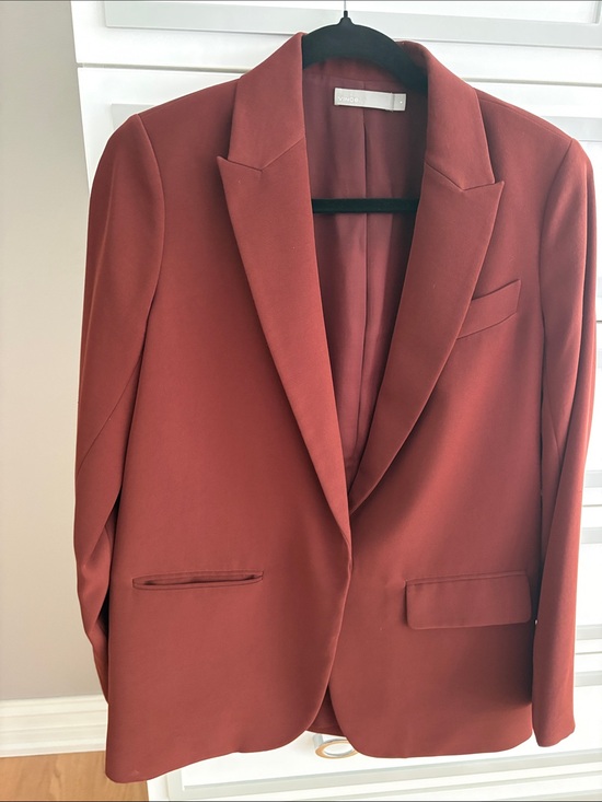 Vince Jackets & Blazers - Vince Rust-Orange Single-Button Blazer